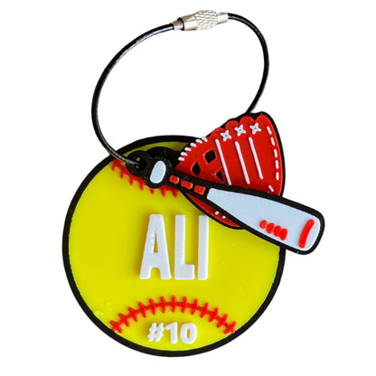 Softball Bag Tag